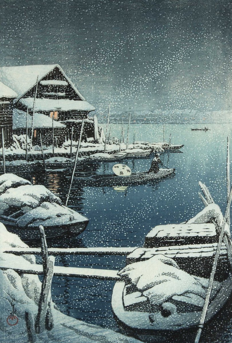 Kawase Hasui
Snow in Mukojima, 1931