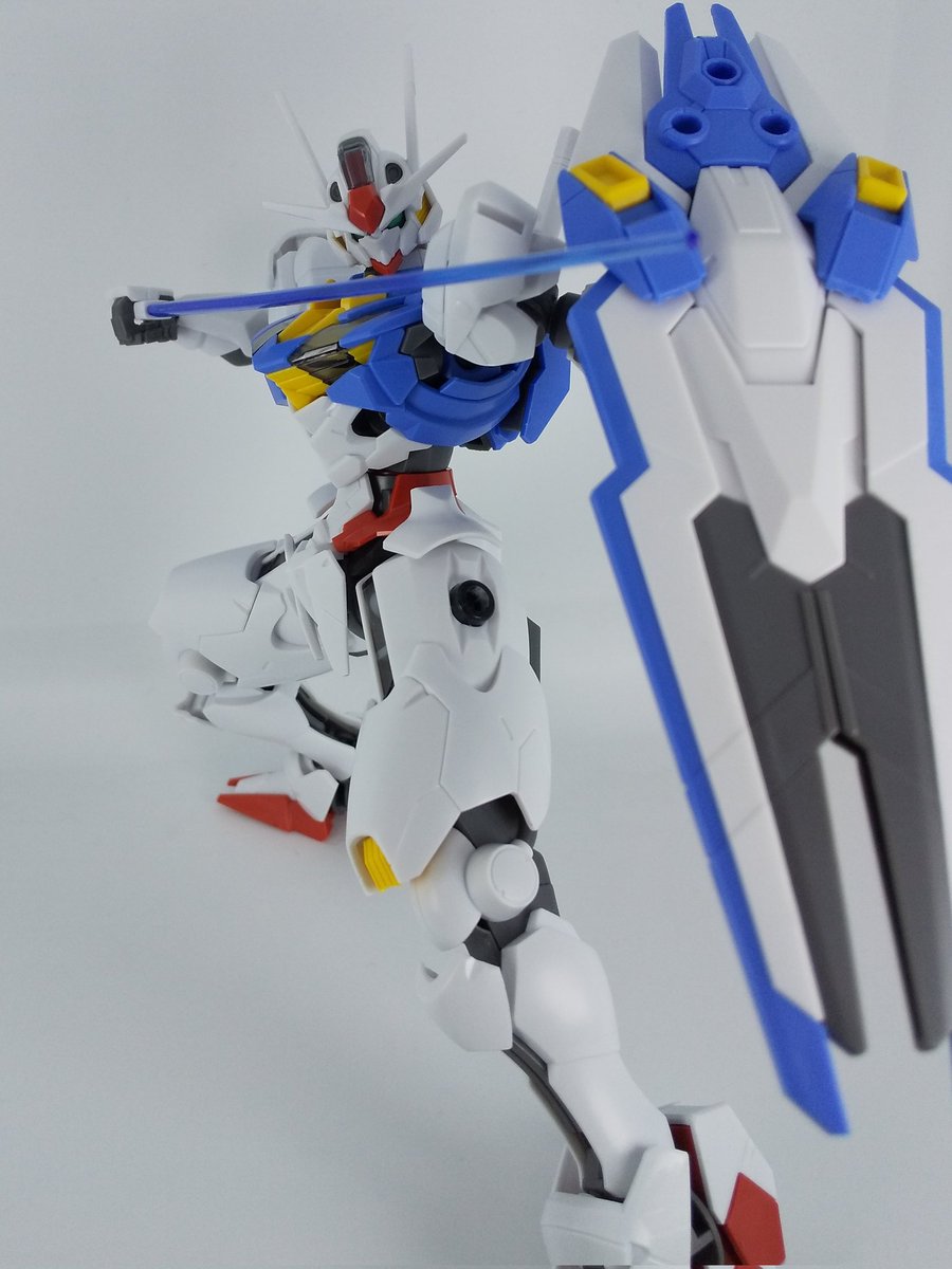 thuncyan's tweet photo. 素組み。遊べる。エアリアル。
#水星の魔女 #ガンプラ https://t.co/kgkGGdJPMU