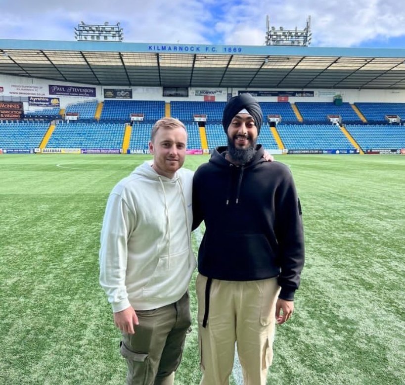 Canadian/English footballer Kabir Singh Chahal signs for Scottish Premier league side Kilmarnock FC
