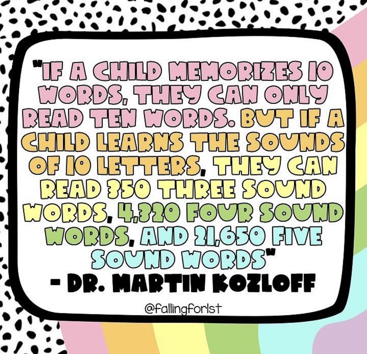 Like the lesson taught in the old adage of “if you teach a man to fish”, phonics instruction matters! #MultiSensoryLearning #Phonics #ScienceOfReading #Decoding