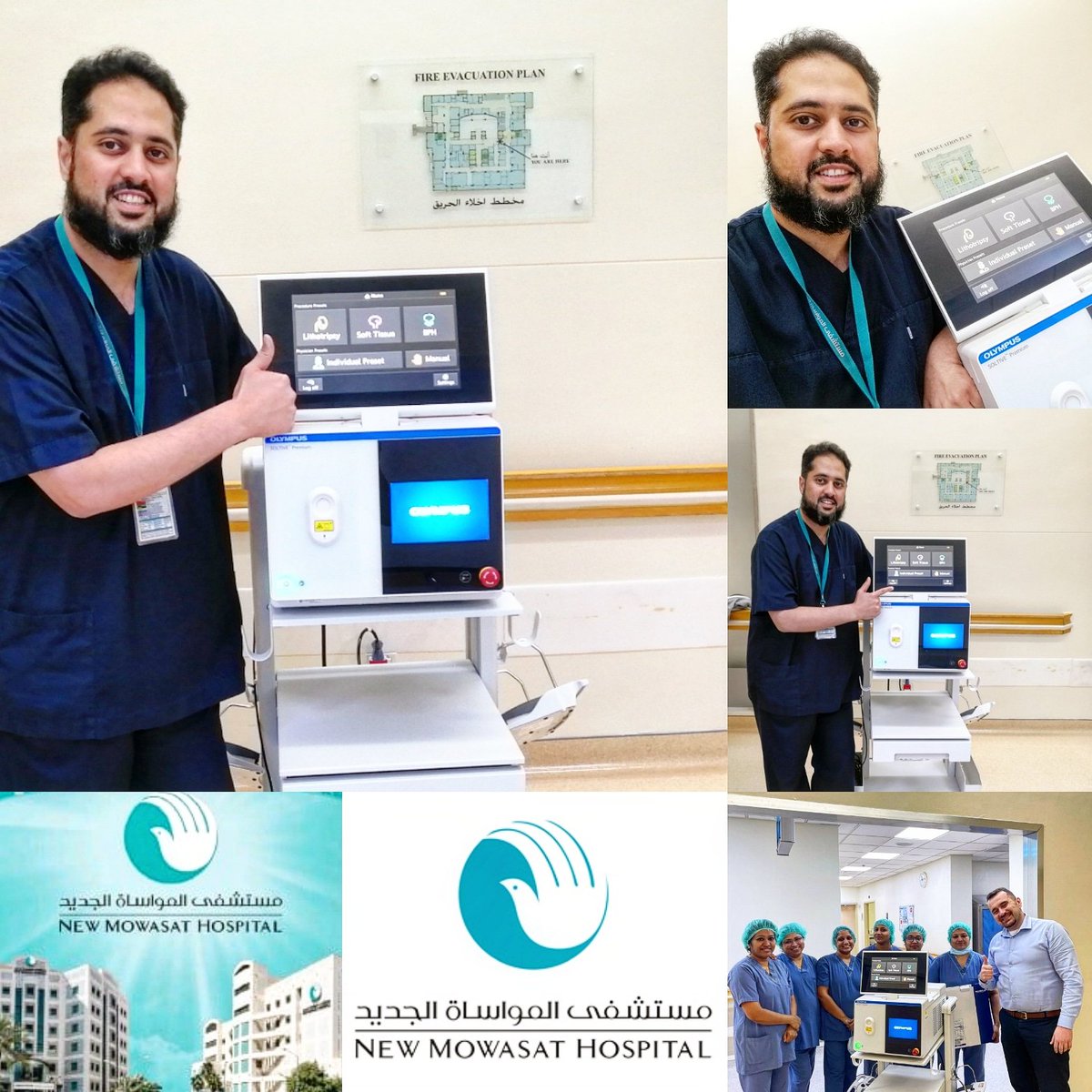 Urologist_Ahmad's tweet photo. #Endourology &amp; #UroTechnology the twins for success

We welcome #Soltive #Olympus #ThuliumFiberLaser to our Endourology Setup in our OR in @NMowasat

The Premium #TFL line &amp; The Gamechanger in #Urolithiasis Management

Thanks for your support 
@OlympusUrology
@_BaderSultan https://t.co/0vVeYAECO6
