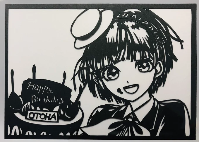 静岡浜松ご当地Vtuber、調月音葉さん。

#調月音葉
#おとはっぴーアート
#切り絵 