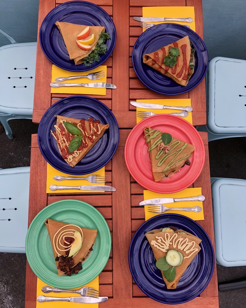 Little_Choc's tweet photo. Our most popular crepe is the, “Burrito Crepe”. What’s your favorite? 

#littlechoc #veganfoodbrooklyn https://t.co/IjxiHMvvXb