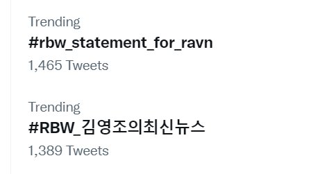 sleepypineappl2's tweet photo. #WeStandWithRAVN & #RBW_김영조의최신뉴스 trending at 12am KST 🔥🔥🔥 https://t.co/NTyqTJVlFT