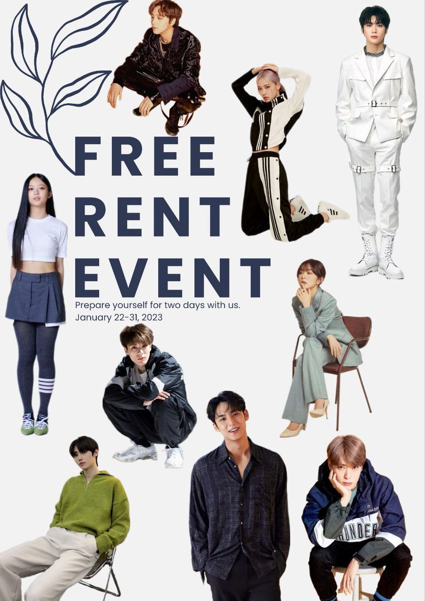 ⠀⠀⠀⠀⠀FREE RENT EVENT

All the joy delighted to you who seeks for pleasure, by us— Talents. Merriest days on the new year 2023, would be nice to have us for your company for Free. Please scroll down for more information, and register yourself as we wish you the best luck.
⠀