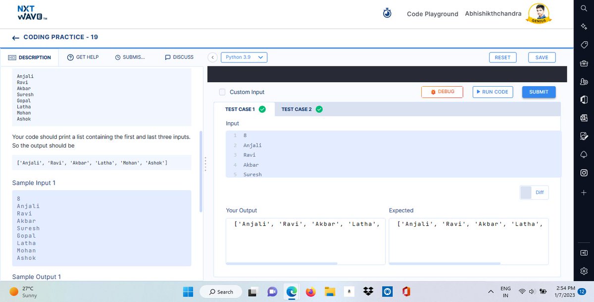 Abhishikth21's tweet image. Today's Coding Practices //
Day-122
#Day122 #200daysofcodechallenge #problemsolving #nxtwave #ccbp #Academy