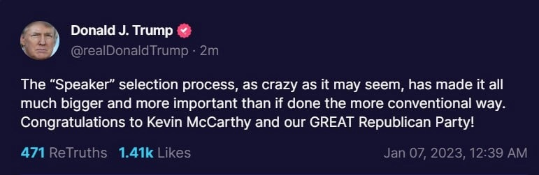 UnbanAnon9579's tweet photo. #US #McCarthy #Code55 #WIN #Qdrop #Decode 🐸
Les Républicains gagnent la chambre au 15-ème tour comme annoncé par les drops de Q... Coïncidence encore ? 😂 https://t.co/pWsNCSK37y