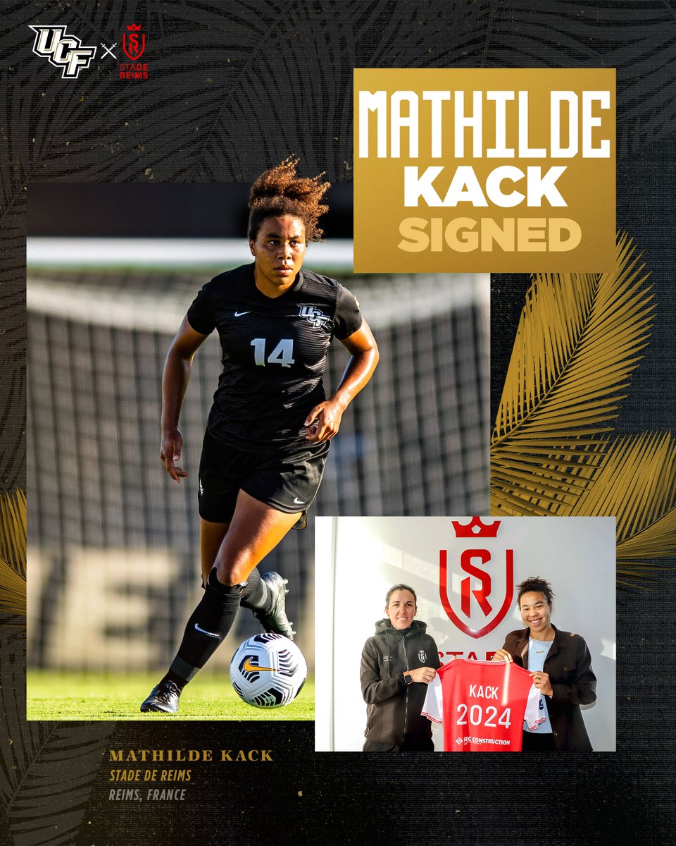 LET'S GO MATU!!!!

She has signed with Stade de Reims! She will join their Divison One club. She played for their Divison Two team before her time at UCF.

#ChargeOn x #BuiltByUCF