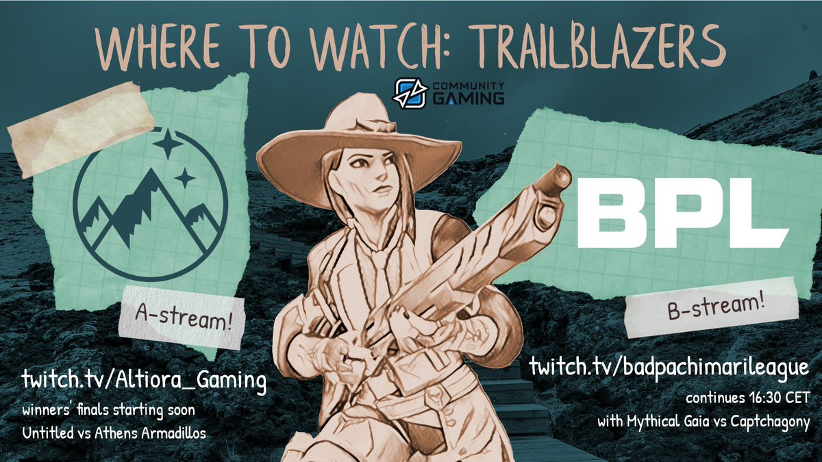 Overwatch Altiora: Trailblazers Cup 🌻

The action is back! Check out Stream A for the Winner's Final and Stream B for Loser's Bracket Round 2!

[Links Below]

#ClimbTogether🌿 / #TrailblazersCup