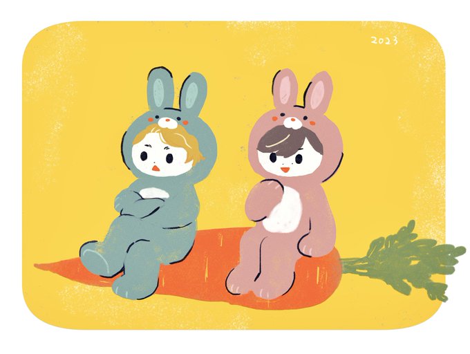 「multiple boys rabbit costume」 illustration images(Latest)
