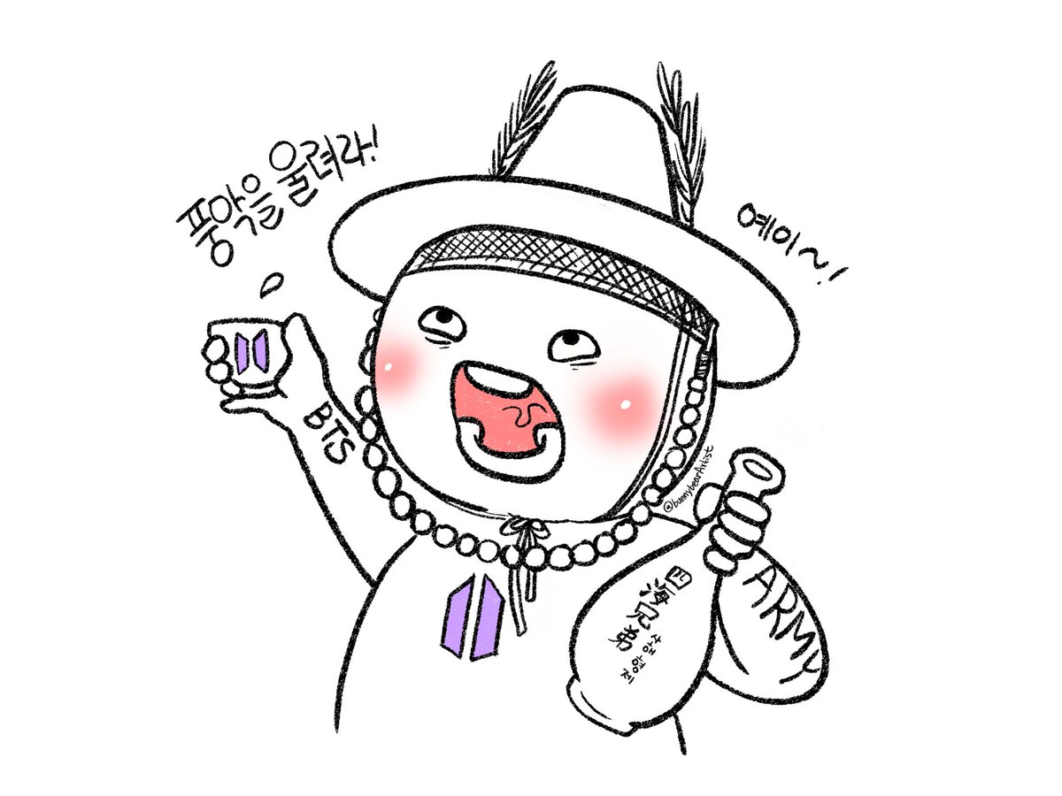 BunnybearArtist's tweet photo. @heun0613bts @BTS_twt 풍악을 울려랏 으하하하
오늘은 축하주를 마셔야겠구나!!!!!
#방탄6년연속골디대상축하해
#BTSLIVINGLEGENDS
#BTSISTHESTANDARD
#BTS #방탄소년단 @BTS_twt https://t.co/pdTbHLzrCE