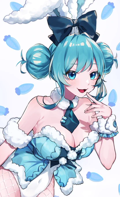白うさぎミクちゃん#初音ミク#VOCALOID 