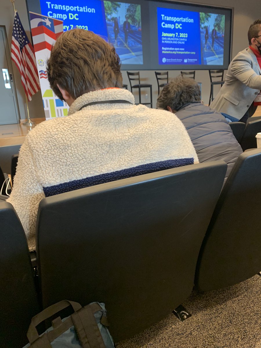 pete_gould's tweet photo. @MoveGreg @NW_Horadam Best part of #TranspoCamp is we get to be together in person while we shitpost about each other on Twitter https://t.co/W5wVfjgm9k