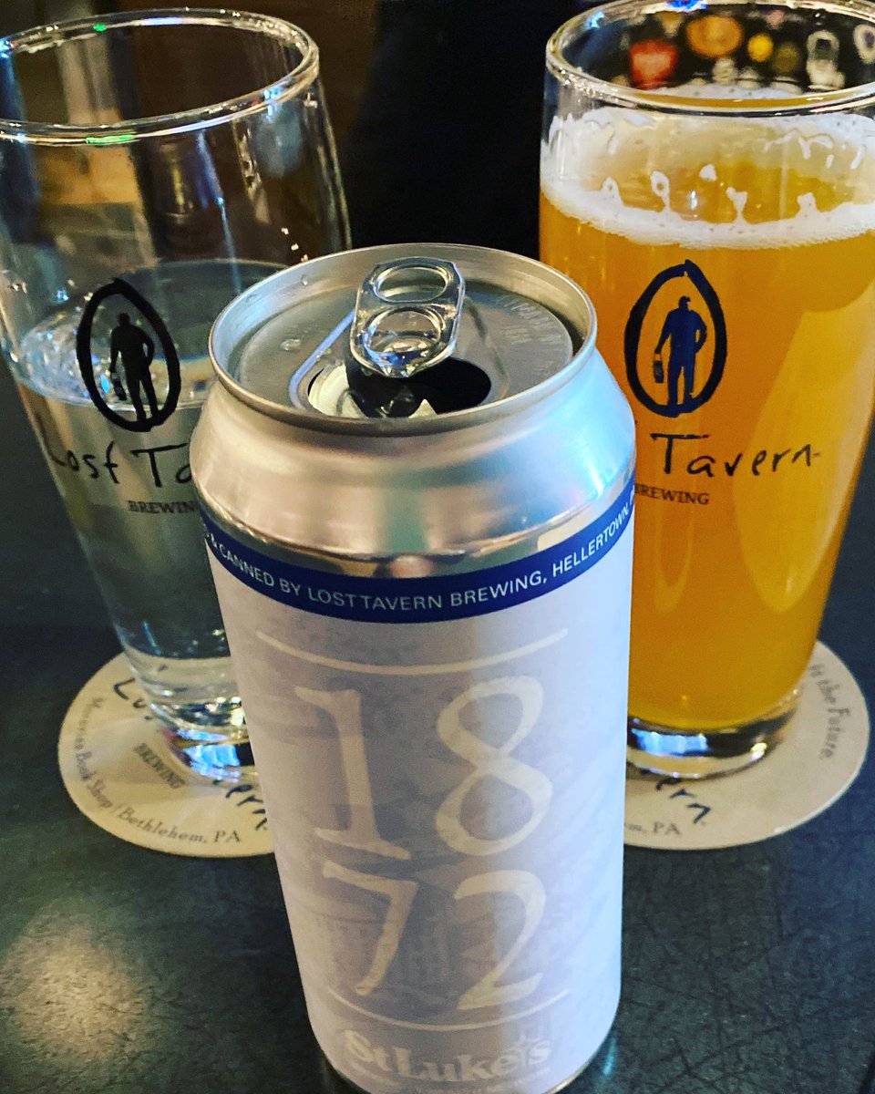 craftbeerlv's tweet photo. Popped in for one of these sweet brews at Lost Tavern on Main St in #Bethlehem Friday. The “1872” NEIPA was refreshing and fruity with nice hop balance. Finishes bright and snappy with notes of orange, apricot and grapefruit. Lovely Friday nite walk home from my Bethlehem office! https://t.co/IxaM2n9DFA