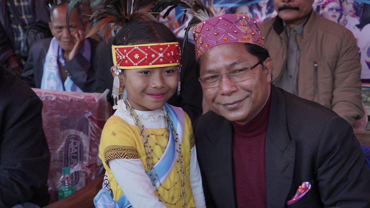 mukulsangma's tweet photo. The Songkristian celebration at Chiading , East Garo Hills,where multitudes of faithfuls gave glory to God, truly brightened up my day.
It was wonderful to rejoice together with my beloved people &amp; celebrate our sacred culture &amp; uphold unique traditions   @AITCofficial https://t.co/KetILlQCwT