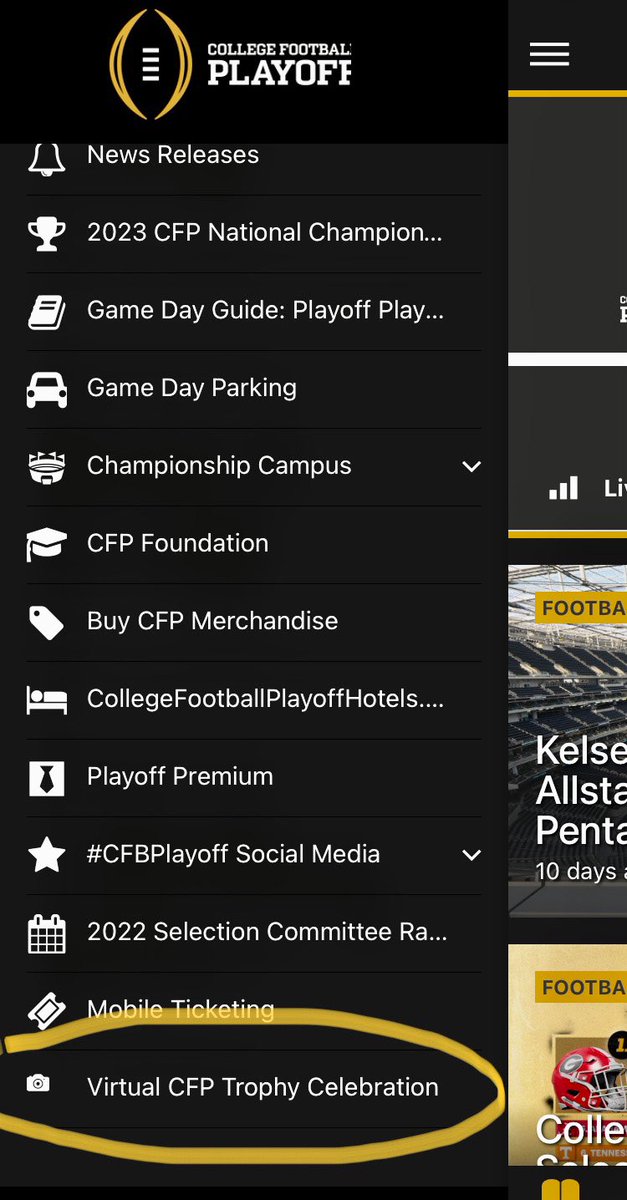 #AR #hologram of #CFBPlayoff #trophy - powered by <a href="/IPtechAR/">Imagine AR Inc.</a>

On <a href="/CFBPlayoff/">College Football Playoff</a> app

<a href="/GeorgiaFootball/">Georgia Football</a> <a href="/TCUFootball/">TCU Football</a> #GoDawgs #GoFrogs #NattyFrogs #DawgNation #NationalChampionship <a href="/DawgNation/">DawgNation</a> <a href="/KelseaBallerini/">Kelsea Ballerini</a> #KelseaBallerini <a href="/TieraMusic/">Tiera Kennedy</a> #TieraKennedy <a href="/PTXofficial/">Pentatonix</a> #Pentatonix