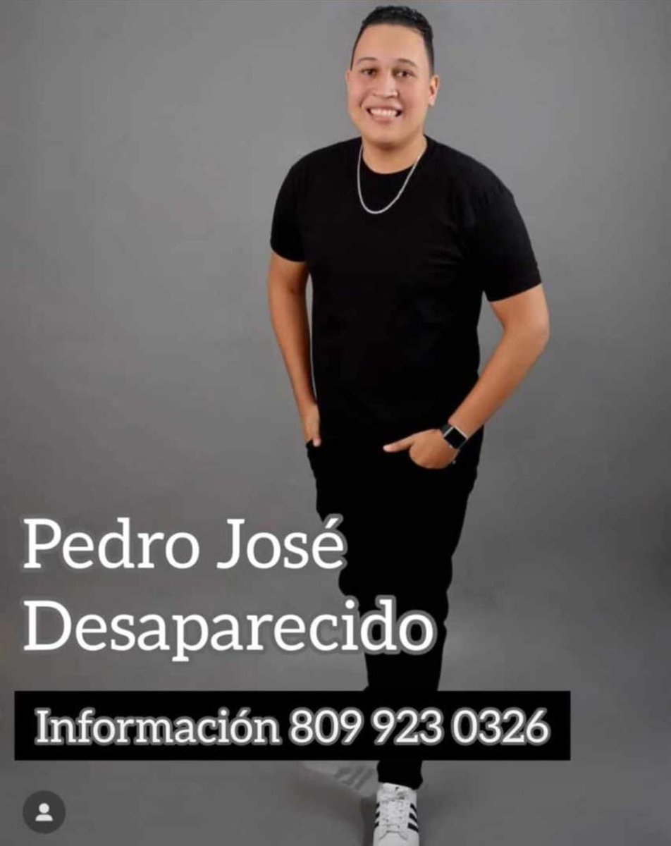 ¡AYUDA! Necesitamos encontrar a nuestro hermano, Pedro José Gil. No se sabe nada de su paradero desde ayer. Sus documentos y celular están en casa. Si lo has visto o sabes algo por favor informar a este contacto 829-686-4920 o al de la foto.

#Desaparecido #EncontremosaPedro