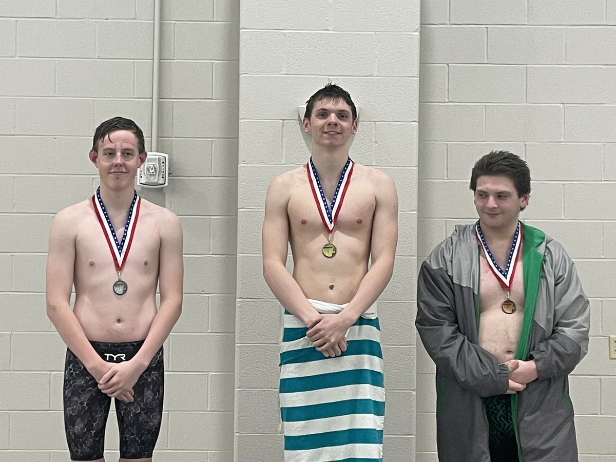 New school county meet record in record in 500 free 4:52.86 for Reigle—fantastic race!