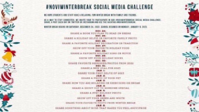 NCSD's tweet photo. Share your favorite photo from winter break. #NoviWinterBreak https://t.co/UjWObvEVYg