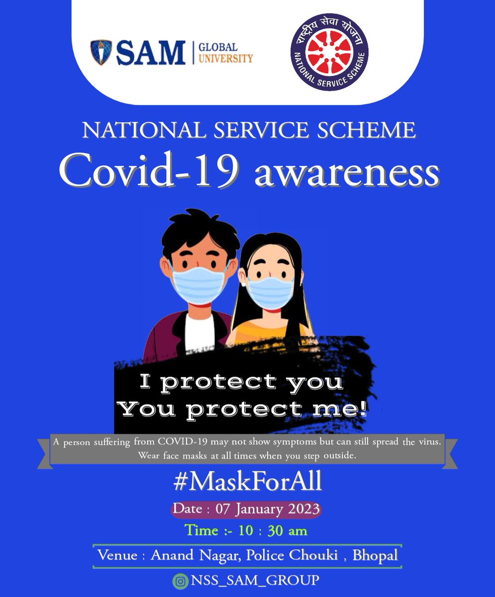 nss_sam_group's tweet photo. Covid-19 Awareness.....
#covid_19 #covidback #b7 #NSSCellgovMP #nsssamgroup #NSSIndia #NSS https://t.co/awxBoktHPU
