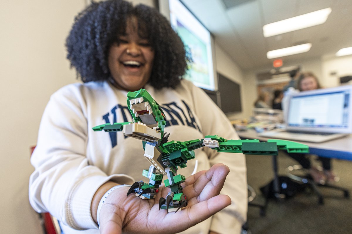 UVA's tweet photo. Have you ever wanted to play with Legos and earn class credits while doing so? This #JanuaryTerm’s @UVAEngineers Lego Course allows you to do just that. Students learn about engineering values, Lego’s history and design all while building with tiny toy bricks. https://t.co/RWmaBjtyBJ