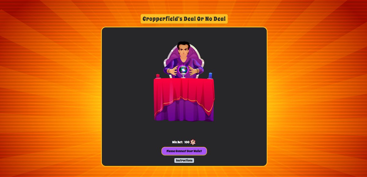 Our Casino is now live!🪄
casino.cropperfield.com

Our 2 Games are: 
1. Multi-option Roulette 
2. Deal or No Deal

To celebrate, we giveaway 10x 100 Cropper Chips (100 #CRO) to 10 lucky winners! Like, retweet, and tag 3 accounts in the comments to participate👇

#crofam  #Cronos