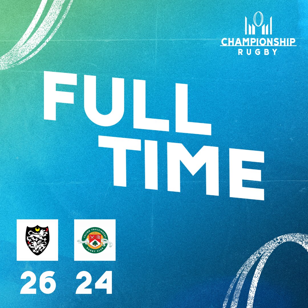 Champrugby's tweet photo. 𝗪𝗢𝗪 🤯

It's all over at Paton Field, where @CaldyRFC have just become the first team to beat @ealingtfrugby in The Championship this season 📈
 
#ChampRugby https://t.co/BcbDGfxy8s
