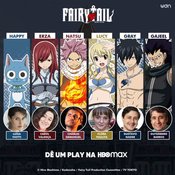 VAZOU Fairy Tail Dublado e 2 Temporada na HBO MAX 