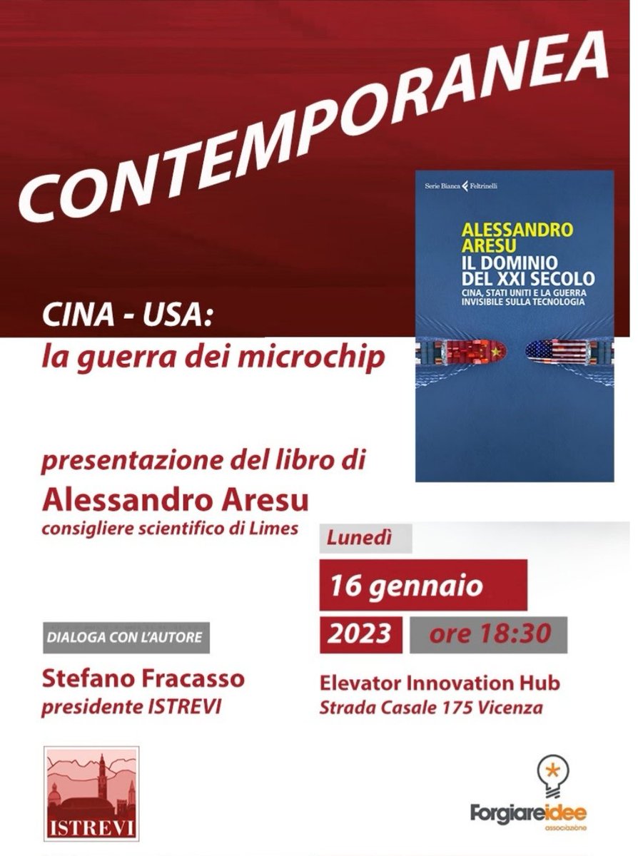 stef_fracasso's tweet photo. 16 gennaio presentazione del libro a Vicenza #istrevi #forgiareidee https://t.co/6B99TG6WRD