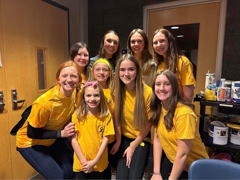sgminithon's tweet photo. Thanks to all who attended &amp; supported SG Mini-THON at last night’s Gold Out Game! #FTK https://t.co/RrUdtnxzAp