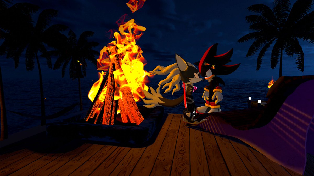 Romantic moon light And bomb fire by the ocean With Infinite The Jackal & Shadow the hedgehog  my ART work and a keen eye for seeing things I hope you all enjoy this. Shadinite and shadfinite ship