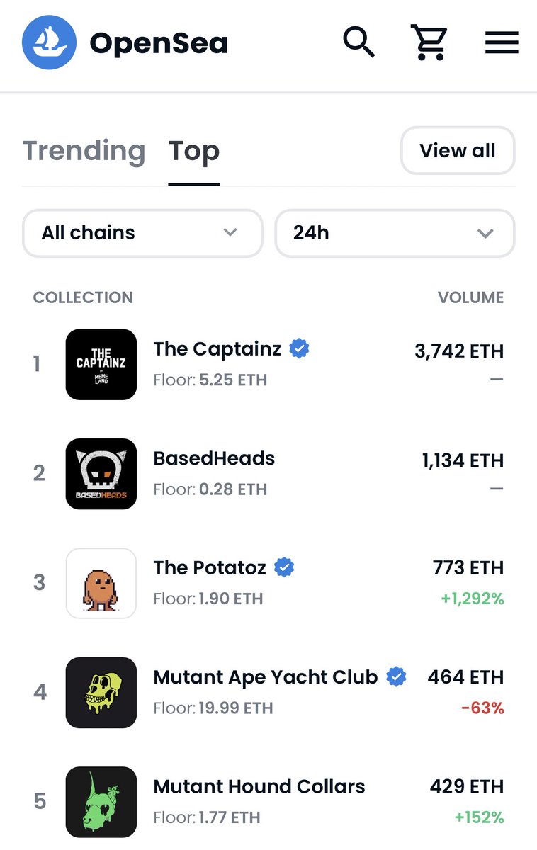 Captianz and Potatoz go shoulder to shoulder to explore the @OpenSea before questing in the Broken Seas in a week or two.

AHOY! 🏴‍☠️