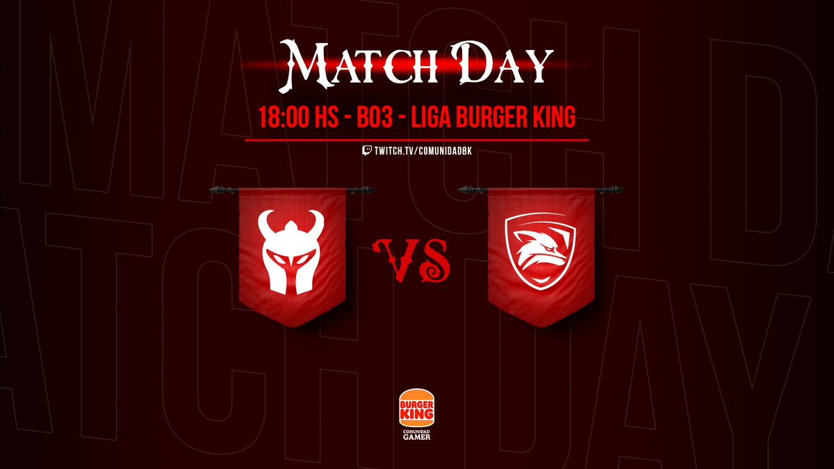 ¡SE JUEGA! 😎 

Hoy jugamos la semifinal de la 🏆 Liga Burguer King en un BO3 🆚 @vulpes_gaming. 

⏰ 18:00hs🇦🇷 
📺 twitch.tv/comunidadbk 

#THKxLOL #GoTHK