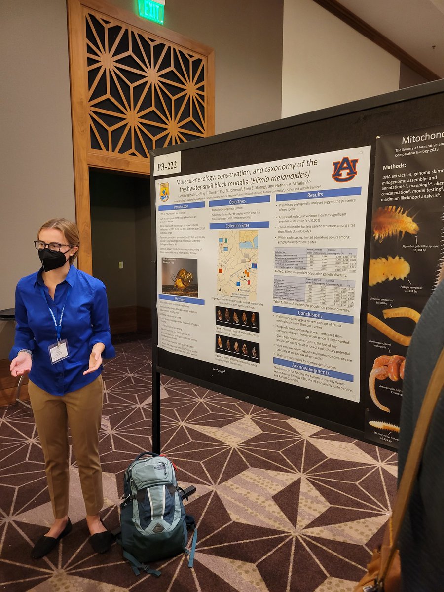 Very proud of the two undergraduates, <a href="/raquelinthewild/">Raquel Gonzalez 🐸</a> and Annika Baldwin, that presented their <a href="/NSF/">U.S. National Science Foundation</a> REU and <a href="/USFWS/">U.S. Fish and Wildlife Service</a> DFP summer research they did in my lab last summer!  They did an outstanding job! 

#SICB2023