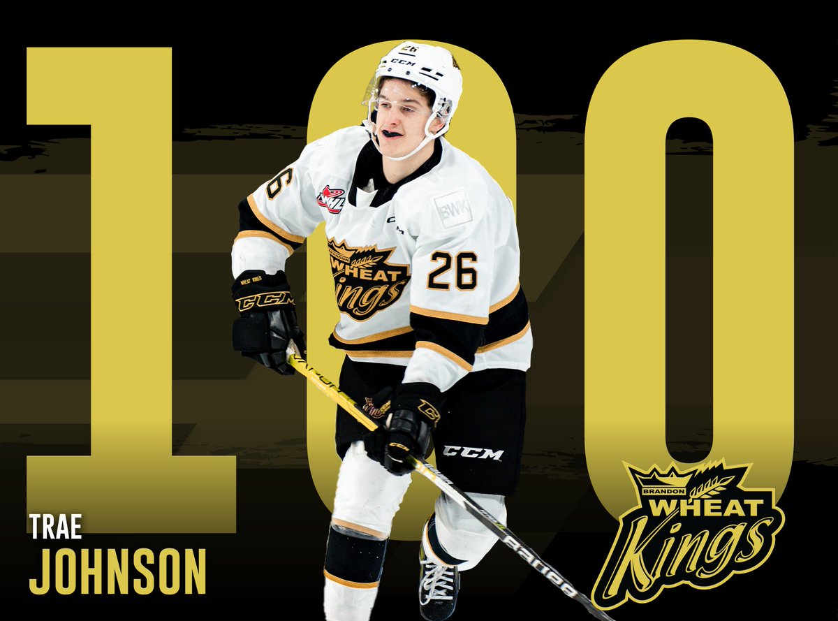 MILESTONE ALERT: Congratulations to forward Trae Johnson who will suit up in his 100th career game this evening. 

🆚 Prince Albert Raiders
⏰7:00 PM
📍 Art Hauser Centre
📻loom.ly/MsGDwew

📸: <a href="/perreauxphoto/">Erica Perreaux</a>