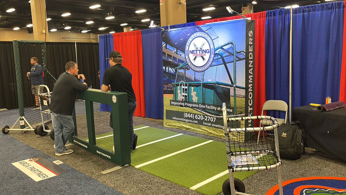 NettingPros's tweet image. Last day to stop by the #NettingPros booth (418) at the @ABCA1945 Convention!