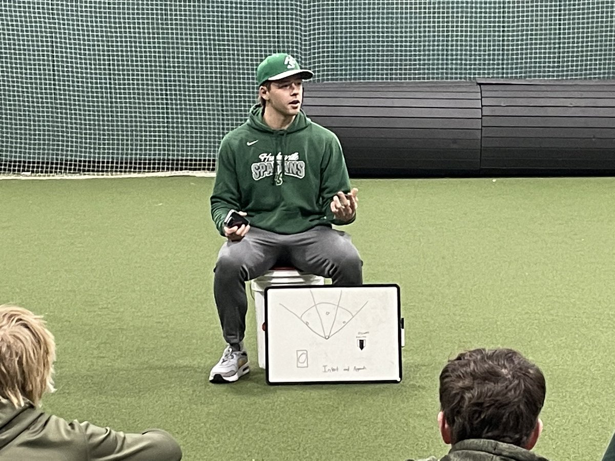 JacobCorson3's tweet photo. Had a great time stopping by Hughesville and talking some hitting with the team! https://t.co/JUnZh5Wj4t