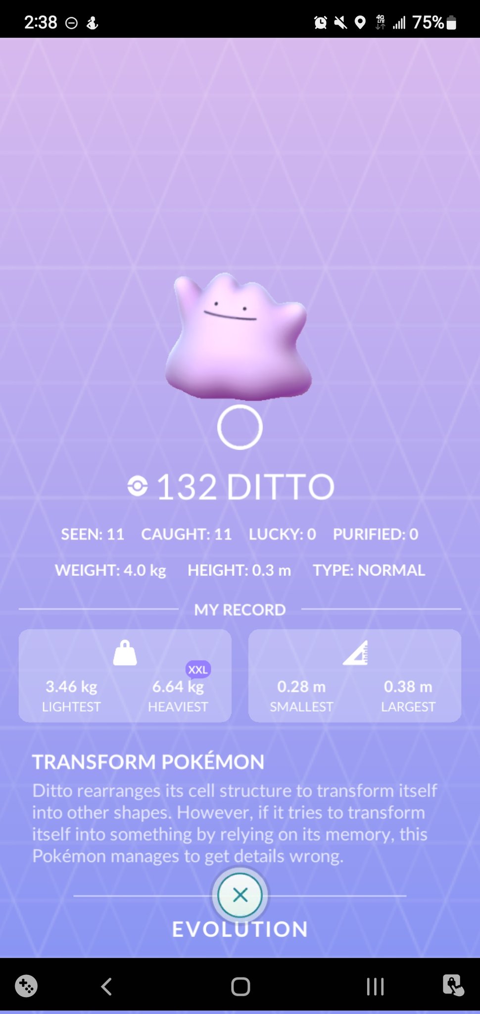 Ditto  Pokédex