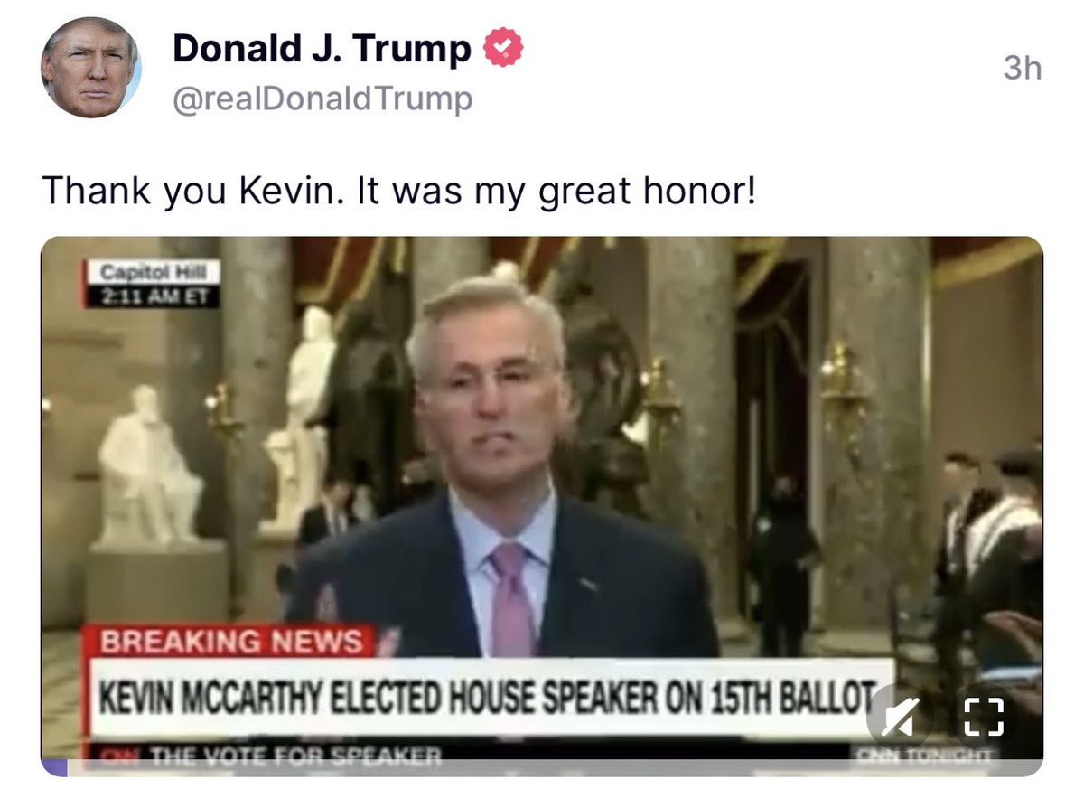 Shelby Talcott on Twitter: "Trump, on Truth Social, posts a video of