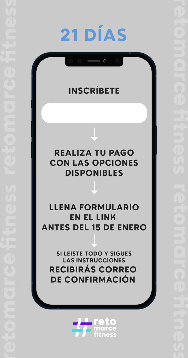 Inscríbete en Soymarcefitness.com/reto

Día de reyes trajo regalito: 5 cupos RETOMARCEFITNESS Feb 2023: Anuncio domingo 7

Para participar debes dar RT a este tweet y listo

Cuéntame acá abajo ¿por qué dudas meterte si vas a llenarte de tu salud y hábitos para el resto de tu vida?