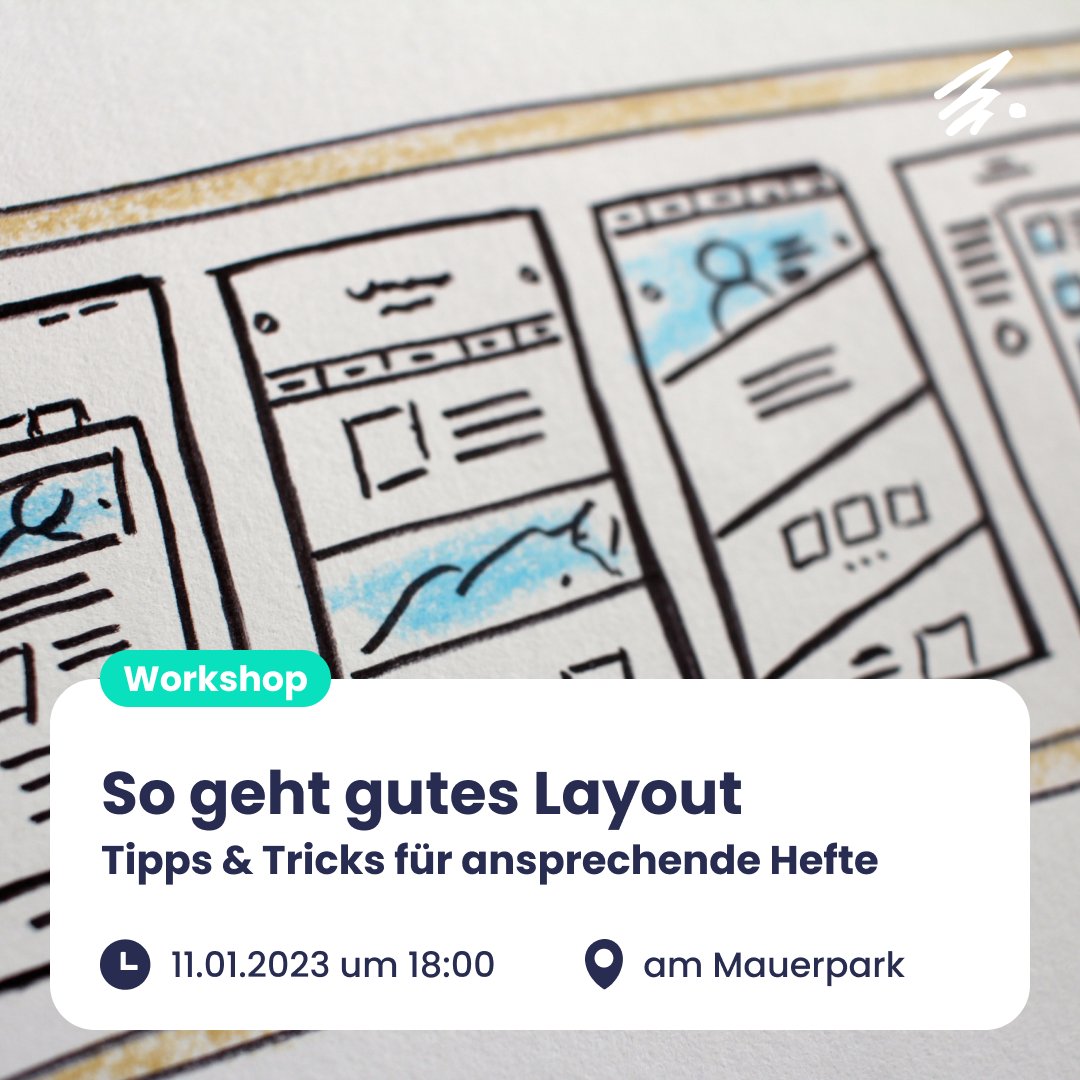 Wie geht Gestaltung? Wie wirkt ein Layout auf uns? ✨🗞️ In unserem Layout-Workshop mit <a href="/tobidwest/">Tobias Westphal</a> schauen wir uns die theoretischen Grundlagen an und wollen im Anschluss selbst ansprechende Layouts gestalten. Jetzt anmelden: jpb.de/veranstaltung/…