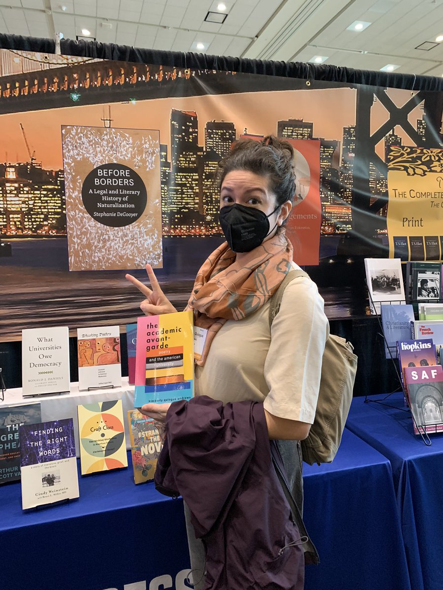 ZoeLaHenry's tweet image. I met this amazing academic, poet and human yesterday at #MLA23. Congrats @kqandrews on your new book! Cannot wait to dive into “The Academic Avant-Garde.”