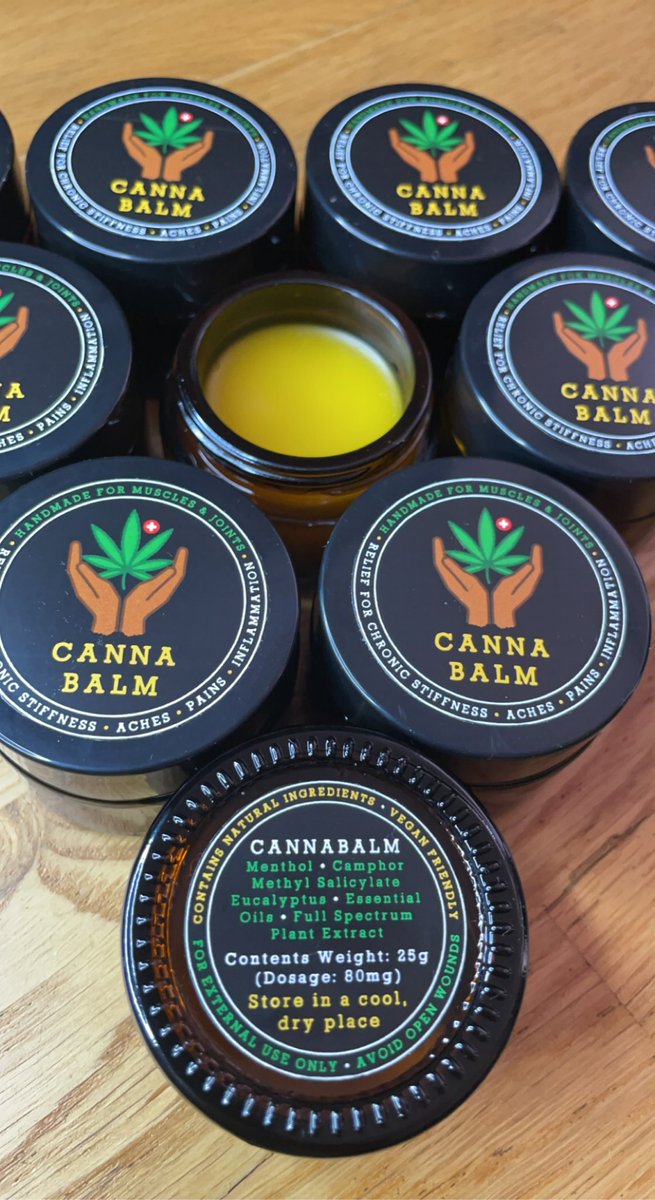 DoctorPotions's tweet image. Cannabalm - for muscles &amp;amp; joints 🌱
Natural relief for chronic stiffness, aches, pains, strains &amp;amp; inflammation
#Topical #WorksWhereItHurts