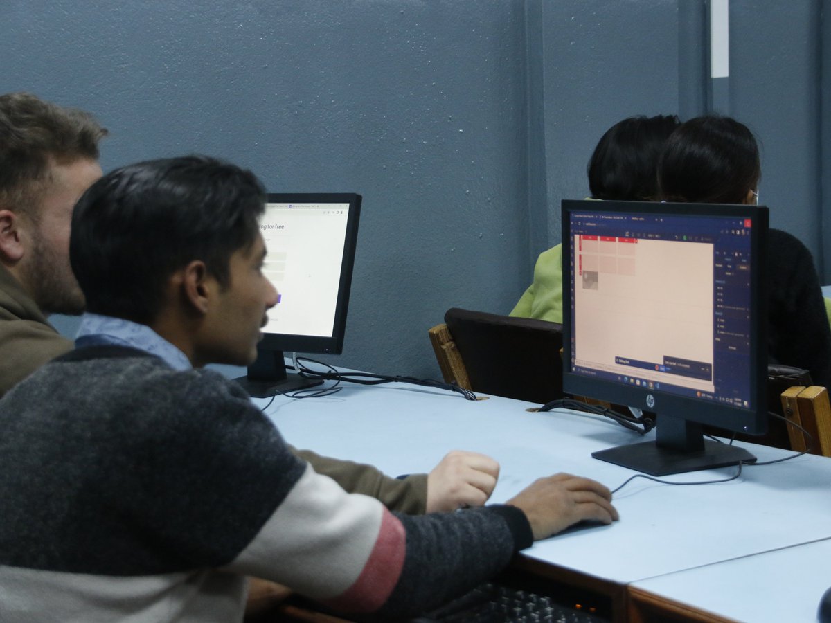 VertexHacks's tweet photo. The session ended with a lot of excitement to learn more about no-code development. Thank you to Prajwal Bajracharya, a product designer at Leapfrog Technologies, for accepting our invitation to introduce the world of tech to the students in the hospitality industry.
#VertexHacks https://t.co/hPAfphy23b