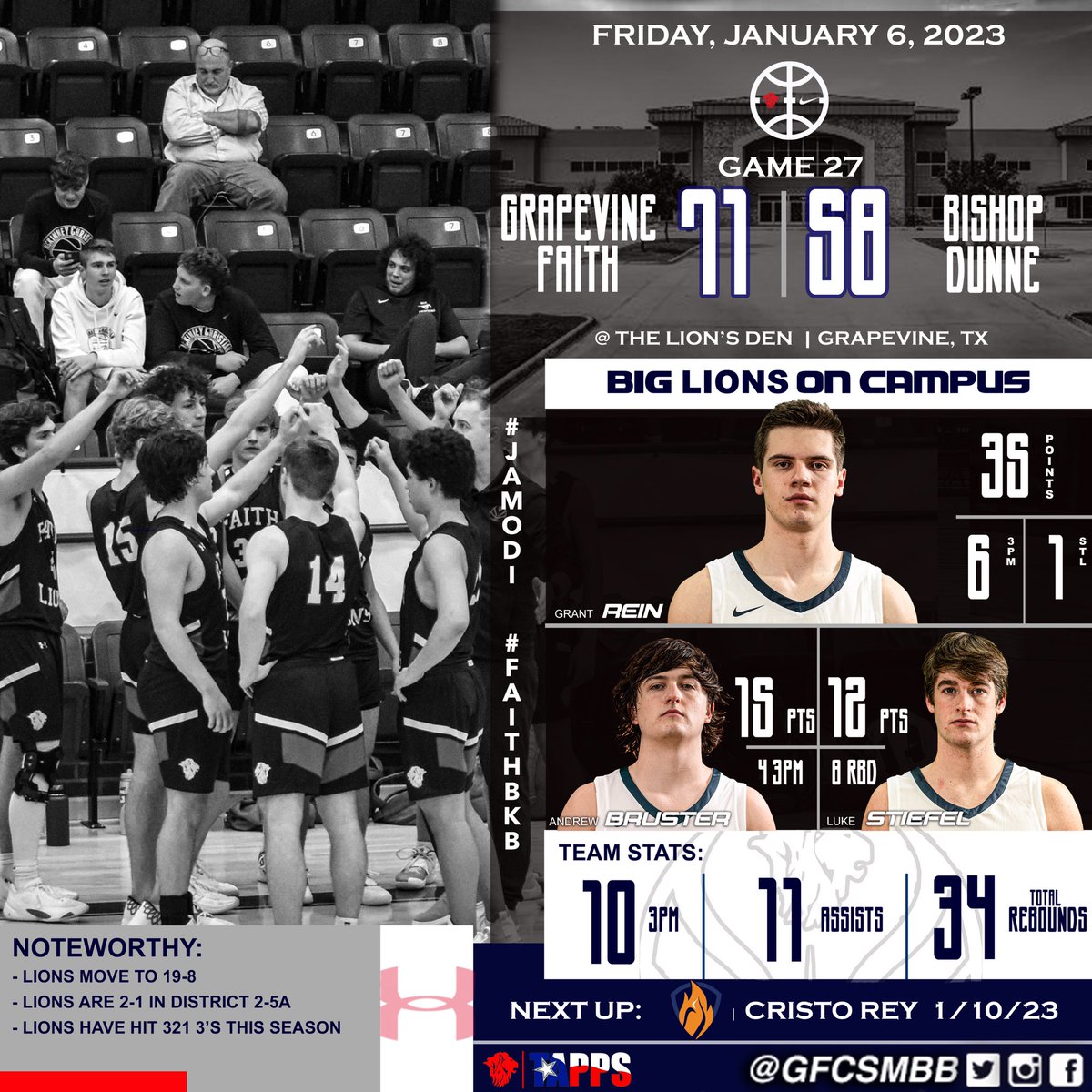 Grapevine Faith Basketball tweet media