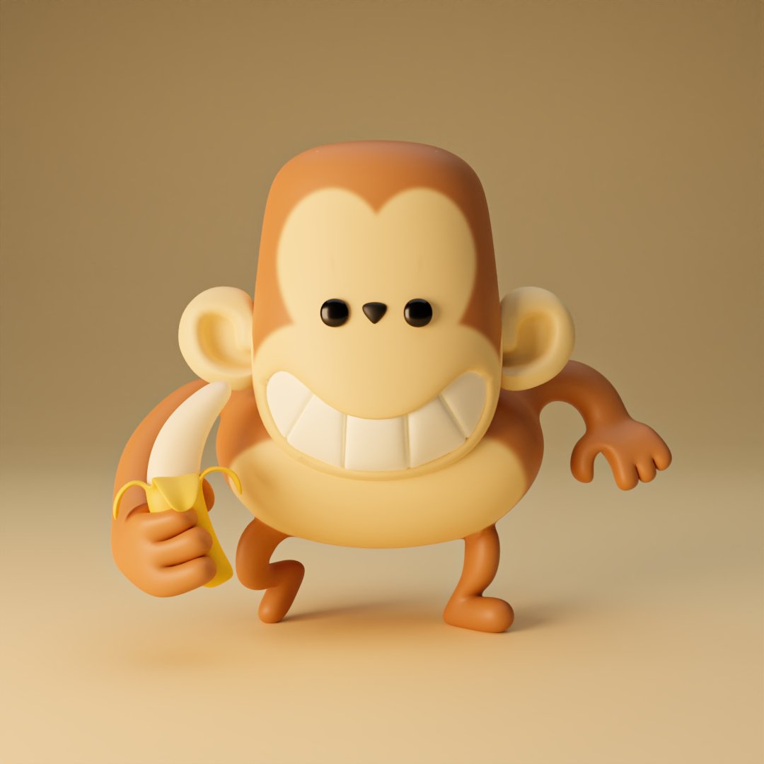 bazarnov3d's tweet photo. Monkey in blender 🐒
Character design by @kayamataiga
Thanks for the inspiration ☺️✨
#art #3dart #3dblender #3dartist #monkeycharacter #3dmonkey #artwork #arts #character #characterdesign #nft #nfts #nftart #nftcommunity #nftartist #3danimal #kawaii #kawaiiart #animation https://t.co/H72GMK1pVq