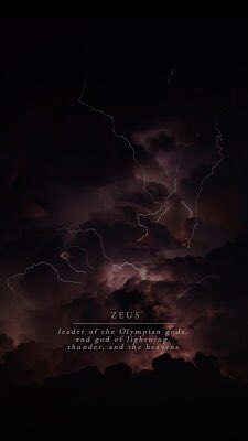 —— 𝙆𝙄𝙉𝙂 𝙊𝙁 𝙏𝙃𝙀 𝙂𝙊𝘿𝙎

       Ζεύς / Iūpiter

             god of the sky &amp; thunder.
             ruler of olympus.
             greek / roman mythology.
             mature themes. descriptive.

                       ♡ &amp; ↻.