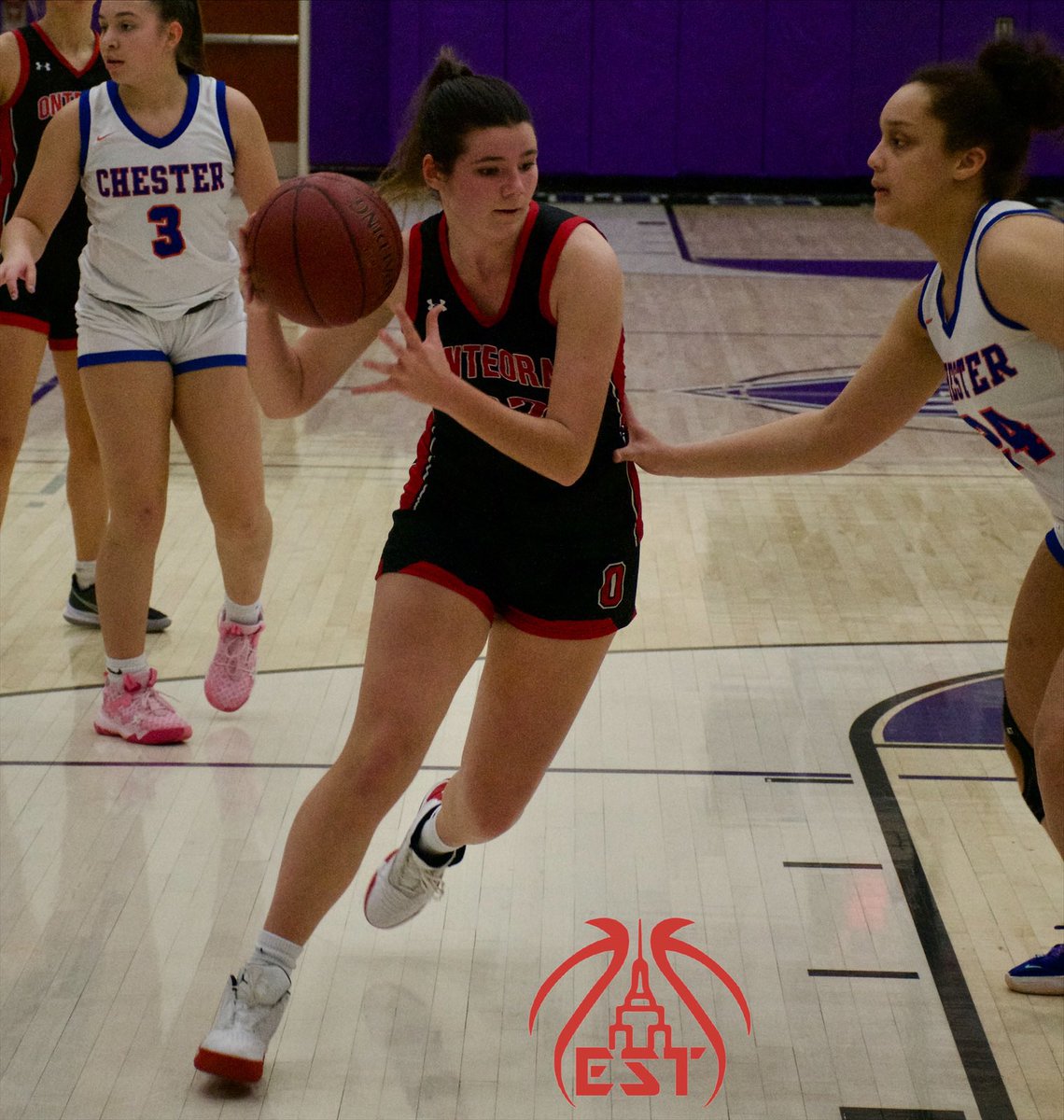NYSTakeover's tweet photo. Chester 40
Onteora 17
Final

In the MHAL vs OCIAA Challenge opener, @OCIAASports rep Chester stepped on it early, made it lopsided by the break, and coasted to a W. @allisonbono led a relatively balanced effort in the books with 13 for Chester. Three w/ 4 for Onteora. Game 1 ✔️ https://t.co/F1v8prR8Es