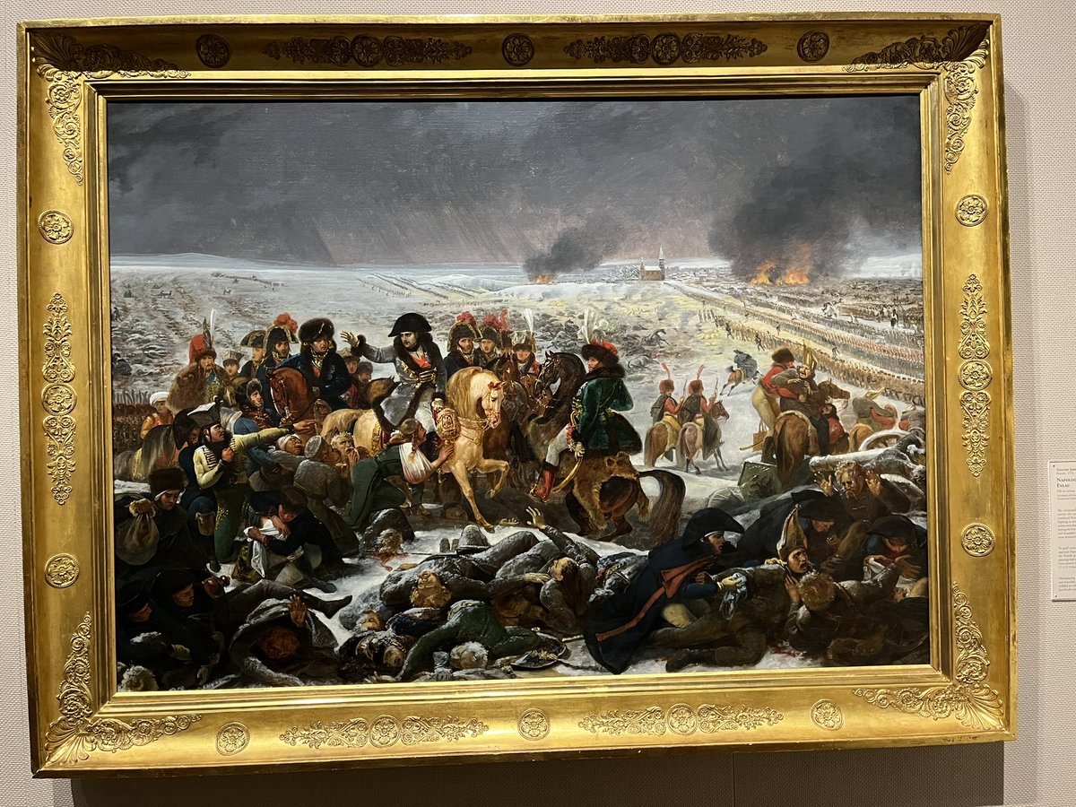 Hi, #tolstoytogether pals. Saw this 1807 painting at the Toledo Museum of Art. It was done after the battle of the three emperors, as propaganda to quell criticism of the massive casualties the French suffered.