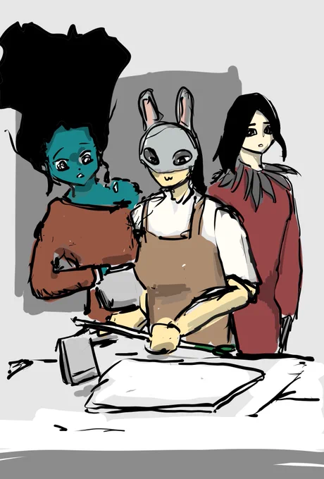 斧でいくんですか?こっちの方が良く切れるヨその料理、鳥使いますか?#DeadbyDaylight 